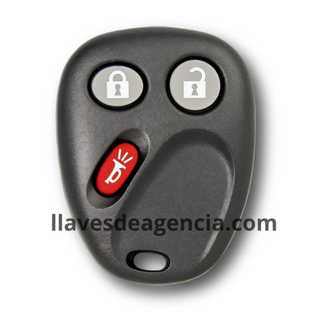 Carcasa de control remoto para Chevrolet Malibu, Avalanche, Cadillac Escalade, GMC Sierra, Pontiac Sunfire, Firebird 1996-2002 con 2+1 botones 3 botones