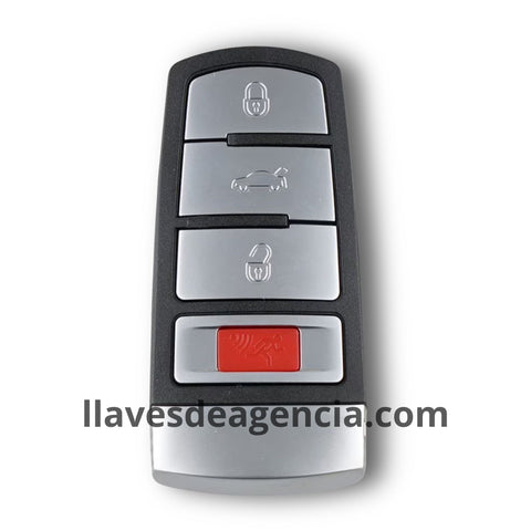 Carcasa de repuesto para llave Volkswagen Passat 2006-2013 y CC 2007-2014 con botón de pánico, reemplazo original
