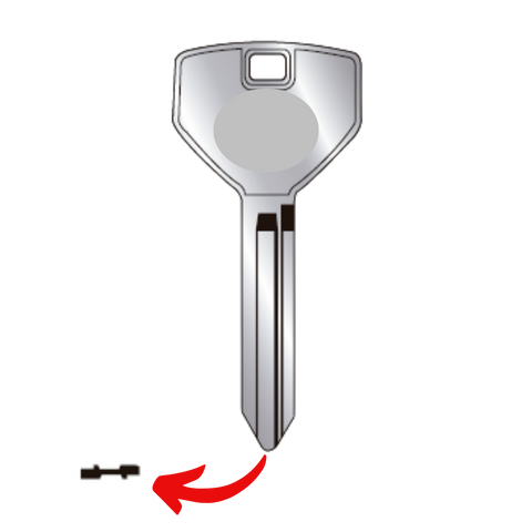 CHR-81A A81A CHR-10 CHRYSLER Llave Automotriz Chrysler A81A 743066