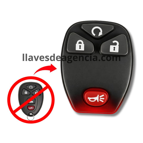 Botones de goma control remoto Chevrolet HHR Colorado Silverado Cheyenne 4 botones abrir cerrar arranque remoto pánico repuesto