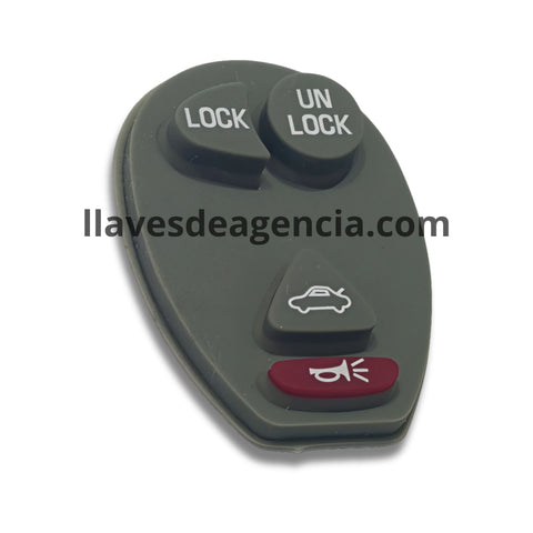 Botones de goma control remoto Pontiac Aztek Buick Century Regal Rendezvous Oldsmobile Intrigue 4 botones abrir cerrar cajuela pánico repuesto