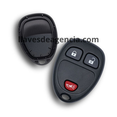 Carcasa control remoto 3 botones con membrana impermeable sin base pila tapa trasera para Chevrolet HHR Malibu Captiva Uplander Buick LaCrosse Lucerne Terraza Pontiac G5 G6 Montana Saturn Relay Outlook GMC 2005-2011, carcasa hueca sin componentes electrónicos, protege ranuras botoneras contra agua