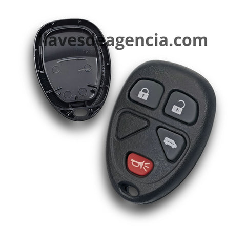 Carcasa control remoto 4 botones con membrana impermeable para Chevrolet Uplander Venture 2002-2005 configuración 1 puerta corredera, carcasa hueca sin componentes electrónicos, protege ranuras botoneras contra agua