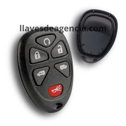 Carcasa control remoto 6 botones con membrana impermeable arranque remoto a distancia y 2 puertas laterales corredizas para Chevrolet Tahoe Traverse Captiva HHR Uplander Pontiac Montana Buick Terraza Saturn Relay 2006-2011, carcasa hueca sin componentes electrónicos, protege ranuras botoneras contra agua