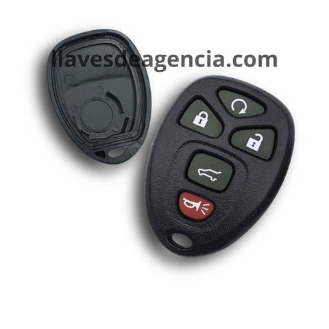 Carcasa control remoto GM 5 botones Tahoe Traverse Avalanche Acadia Yukon Cadillac Buick Saturn Outlook arranque remoto