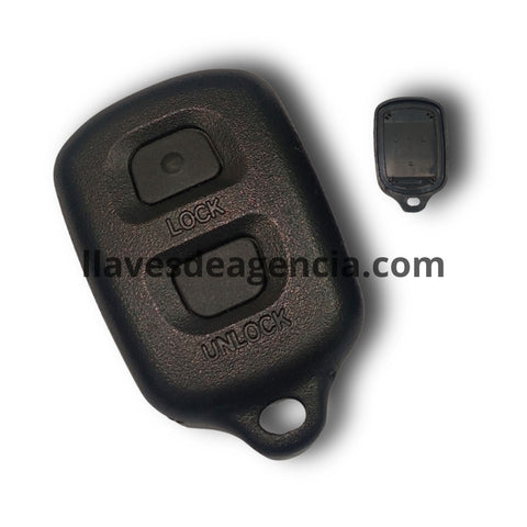 Carcasa control remoto hueca Toyota Daihatsu 2 botones compatible Corolla RAV4 Go Ipsum Terios Sirion 1998-2000, impermeable con membrana protectora, sin electrónica, solo cubierta externa, repuesto para control maltratado o quebrado