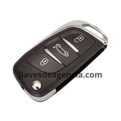 Carcasa abatible tipo navaja para llave JAC SEI2 SEI3 SEI4 SEI7 S5 S3 Refine Frison T6 T8 J7 J4 J5 J2 X200 Sunray Serie N con 3 botones cerrar cajuela y abrir, material plástico resistente compatible con llave original