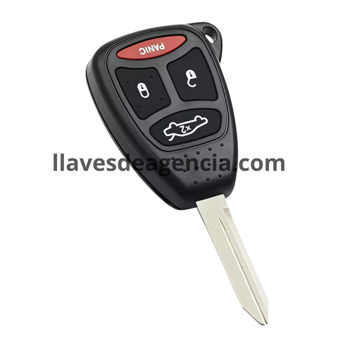 Carcasa llave chip Chrysler 300 300C Dodge Durango Charger Magnum Ram Dakota Jeep Cherokee Commander Compass Grand Cherokee Liberty Wrangler 2006 2010 repuesto incluye lamina virgen facil instalacion