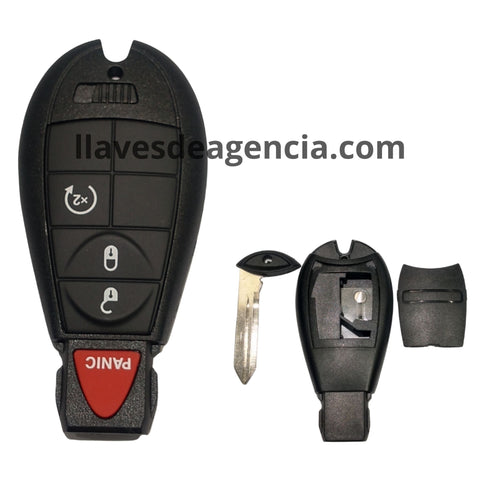 Carcasa llave control remoto Dodge Ram 1500 2500 3500 4500 Durango Journey 2008 2015 repuesto reemplazo incluye lamina virgen facil instalacion protege componentes electronicos