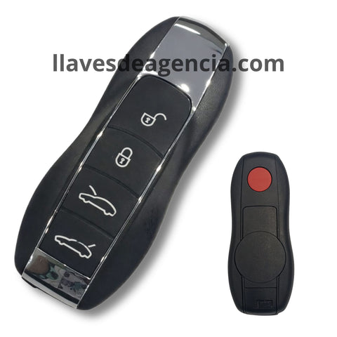 Carcasa de repuesto para llave Porsche 5 botones compatible con Cayenne Macan Panamera Boxster 718 911 2010-2018 con membrana impermeable protectora
