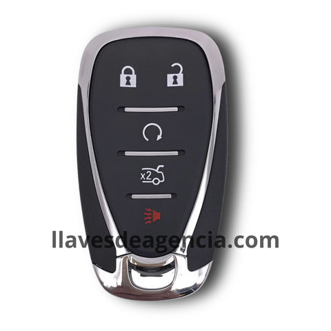 Carcasa llave inteligente de presencia 5 botones Chevrolet Camaro 2016-2020 Malibu 2016-2019, cerrar abrir cajuela arranque remoto pánico, plástico ABS resistente, repuesto compatible sin programación