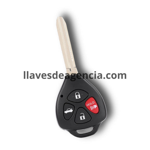 Carcasa llave Toyota 3 botones Reiz Camry RAV4 Yaris Corolla 4Runner Avalon Venza tC xA xB xC Hilux Innova cerrar abrir pánico 2010-2015 repuesto premium