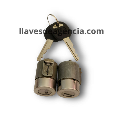 Cilindro de cerradura para chapa de puerta Chevrolet 1992 1993 1994 sin orejas tipo TW refacción GM original