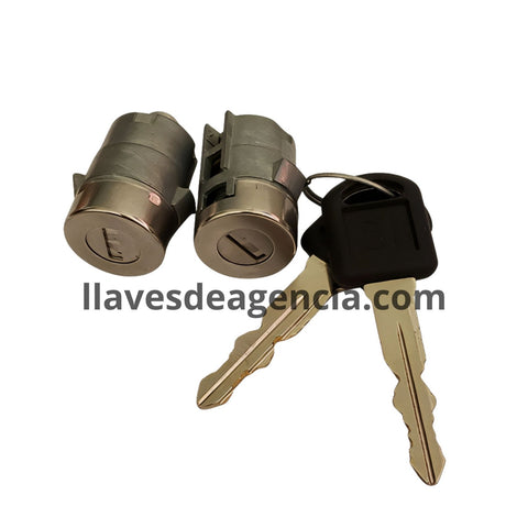 Cilindros chapas cerraduras para puertas GM Silverado Escalade Suburban Tahoe 1999-2002 Corvette Grand Prix 1997-2004, cerradura puerta delantera izquierda derecha, refacción original GM metal resistente