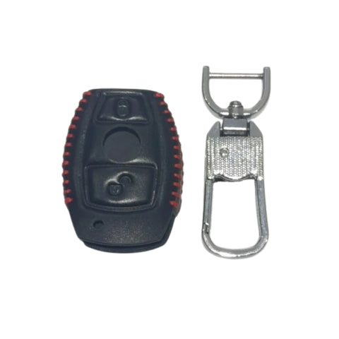 Funda protector piel genuina para llave Mercedes Benz Clase A Sprinter 2 botones pánico premium elegante