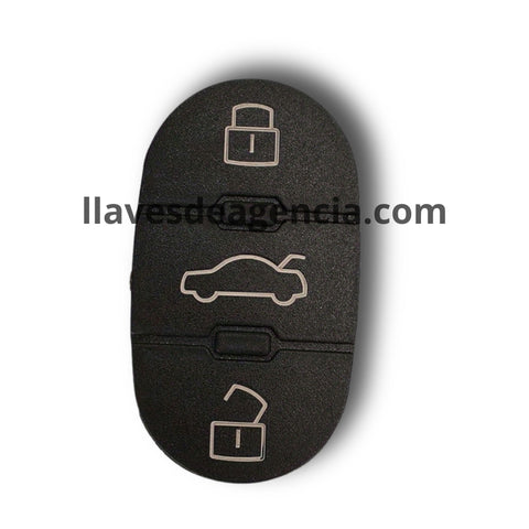 Goma botonera de repuesto para llave Volkswagen 3 botones 1998 1999 2000 2001 Golf Jetta Passat
