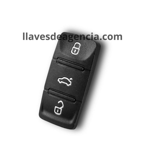 Goma botonera de repuesto para llave Volkswagen 3 botones 2002 2003 2004 2005 2006 2007 2008 Golf Jetta Passat Polo