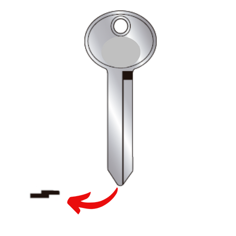 Llave virgen Ford F2A FO-2A FO-19 fabricada en bronce con cubierta de níquel, compatible con marcas Austral Alba JMA, ideal para cerrajeros profesionales y duplicado de llaves