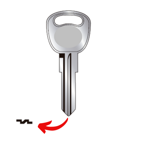 Llave virgen Ford FO32 sin chip bronce níquel compatible Austral F0-32 JMA FO-TX repuesto para cerrajeros