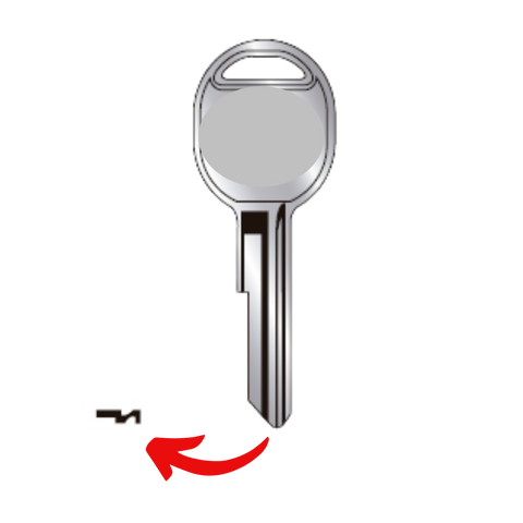 Llave virgen American Motors bronce níquel AM-71 A71 AMM-2 sin chip transponder compatible AMC Jeep para cerrajeros profesionales