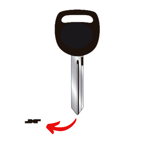 Llave virgen Chevrolet General Motors bronce níquel GGM-102P B102GP GM-39P sin chip transponder compatible Silverado Cheyenne Suburban Kenworth 750679 para cerrajeros profesionales