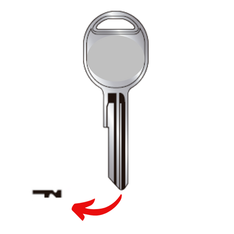 Llave virgen Chevrolet General Motors bronce níquel GGM-65 A65 GM-10 sin chip transponder compatible Silverado Cheyenne Suburban Tahoe Avalanche para cerrajeros profesionales