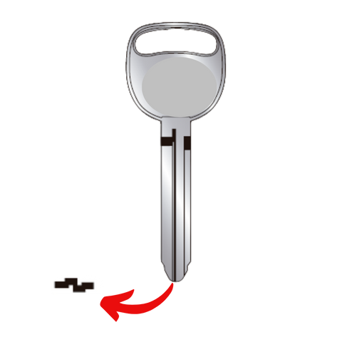 Llave virgen Chevrolet General Motors bronce níquel GGM-94 GM-38 sin chip transponder compatible Silverado Cheyenne Suburban Colorado Tahoe Avalanche para cerrajeros profesionales