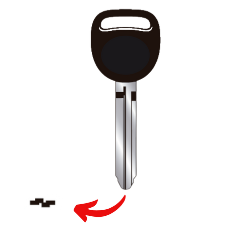 Llave virgen Chevrolet General Motors bronce níquel GGM-94P GM-38P sin chip transponder compatible Silverado Cheyenne Suburban Tahoe Avalanche para cerrajeros profesionales