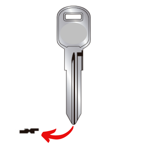 Llave virgen Chevrolet General Motors bronce níquel GGMM-89S A89S GM-25 sin chip transponder compatible Silverado Cheyenne Suburban Tahoe Avalanche para cerrajeros profesionales