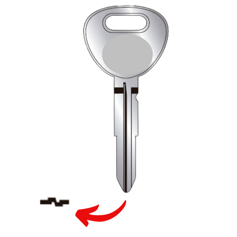 Llave virgen Hyundai bronce níquel HY-28D HY-5 sin chip transponder compatible Atos Athos Accent para cerrajeros profesionales