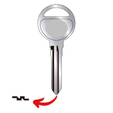 Llave virgen Mazda bronce níquel MAZ-21 EX21 MAZ-3D sin chip transponder compatible Mazda 3 6 CX-5 CX-7 CX-9 para cerrajeros profesionales