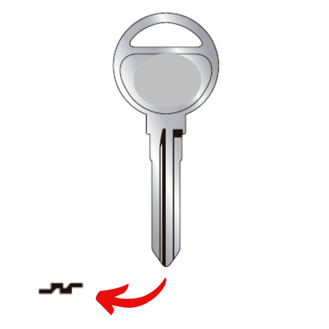 Llave virgen Mazda bronce níquel MAZ-21C EX21C MAZ-31 sin chip transponder compatible Mazda 3 6 CX-5 CX-7 CX-9 para cerrajeros profesionales