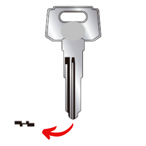 Llave virgen para moto Yamaha y Honda perfil Yam19I bronce níquel con acabado de latón compatible con múltiples modelos sin chip transponder ideal para cerrajeros y duplicados