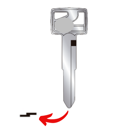 Llave virgen para motocicleta Italika fabricada en bronce níquel con acabado de latón, sin chip transponder, compatible con múltiples modelos Italika, ideal para cerrajeros profesionales y duplicado de llaves