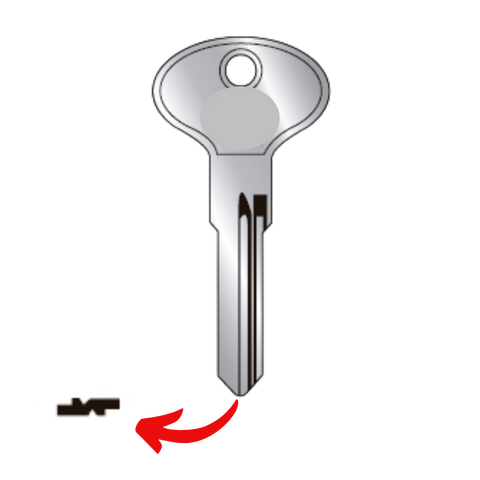 Llave virgen Volkswagen bronce níquel VVW-41 F41 VO-VB sin chip transponder compatible Jetta Golf Passat Beetle Pointer para cerrajeros profesionales