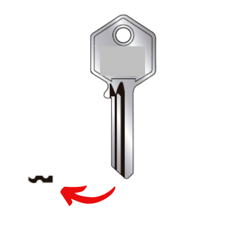 Llave virgen YALE YA-5 fabricada en bronce con cubierta de níquel, compatible con Austral YA-5, Alba Y5 y JMA YA-43D para candados, archiveros y cerraduras cilindro, requiere corte por cerrajero profesional