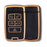 Funda Protectora TPU Llave Presencia Land Rover 5 Botones Range Rover Sport Velar Evoque Freelander Discovery Jaguar XF XJ XJL XE E-PACE - Material Premium Resistente al Agua