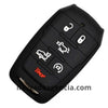 Funda Protectora Silicón Llave Chrysler Jeep Dodge Ram Pick Up 1500 2019-2022 - Negro