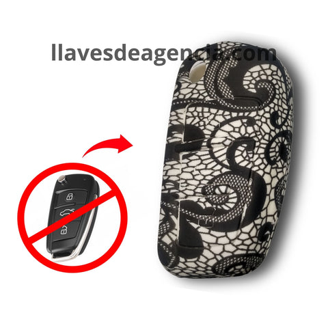 Funda protectora de silicón para llave Audi A3, A4, A5, A6, Q3, Q5, TT, S5, S6, S7, S8, SQ5 y RS5, protección completa
