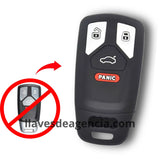 Funda de silicón para llave Audi con sensor de presencia, compatible con A4, A5, A6, Q5, Q7, S4, S5, S7, TT y RS, protección completa