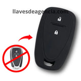 Funda de silicón protector 2 botones para Chevrolet Cruze, Spark, Sonic, Camaro, Bolt, Trax, Malibu 2016, alta resistencia