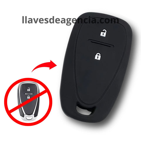 Funda de silicón protector 2 botones para Chevrolet Cruze, Spark, Sonic, Camaro, Bolt, Trax, Malibu 2016, alta resistencia