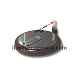 Batería recargable LIR2020 3.6V con terminales soldables a 180 grados lado a lado y aislamiento café para llaves inteligentes Mini Cooper