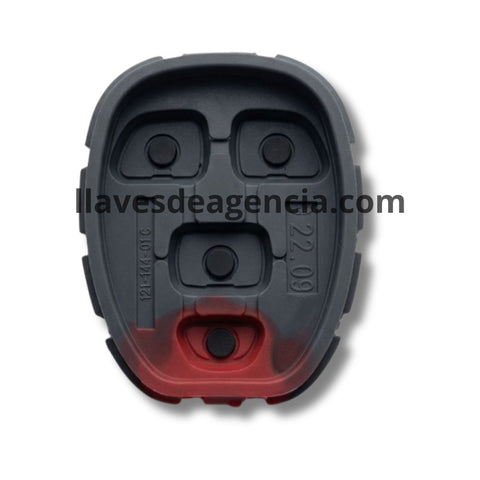 Botones de goma control remoto Chevrolet Cobalt Malibu Buick Allure LaCrosse Pontiac G5 G6 Saturn Aura Sky 4 botones cajuela pánico repuesto