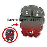 Botones de goma control remoto Chevrolet Silverado Suburban Tahoe Traverse GMC Sierra Yukon Cadillac Escalade Buick Enclave 3 botones abrir cerrar pánico repuesto