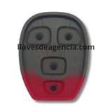 Detalle botonera goma repuesto control remoto Chevrolet Suburban Tahoe Malibu GMC Pontiac Buick Hummer H3 4 botones cristal cajuela
