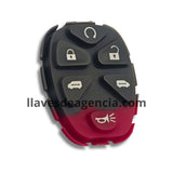 Botones de goma control remoto Chevrolet Uplander Buick Terraza Pontiac Montana Saturn Relay 6 botones puertas laterales arranque remoto pánico repuesto
