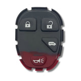 Botones de goma repuesto compatibles con Chevrolet Uplander, Buick Terraza, Pontiac Montana 2005-2006 y Saturn Relay control remoto 4 botones