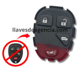 Botones de goma control remoto Chevrolet Uplander Buick Terraza Pontiac Montana Saturn Relay 4 botones abrir cerrar puerta corrediza pánico repuesto