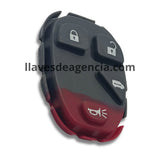 Botonera de goma interna control remoto Chevrolet Uplander Buick Terraza Pontiac Montana Saturn Relay 4 botones sin carcasa repuesto